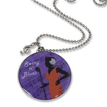 Billie : Pendentif mauve