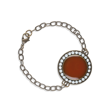 Byzance : bracelet corail