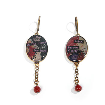 Geisha : Boucles d'oreille longues