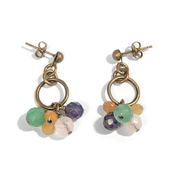 Rainbow : Boucles d'oreille courtes